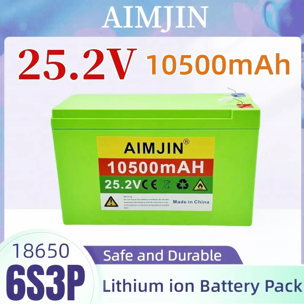 6s3p 24V 10.5Ah 18650 Battery Lithium Battery 25.2v 10500mAh Electric Bicycle Moped /Electric/Li ion Battery Pack
6s3p 24V 10.5Ah 18650 Battery Lithium Battery 25.2v 10500mAh Electric Bicycle Moped /Electric/Li ion Battery Pack