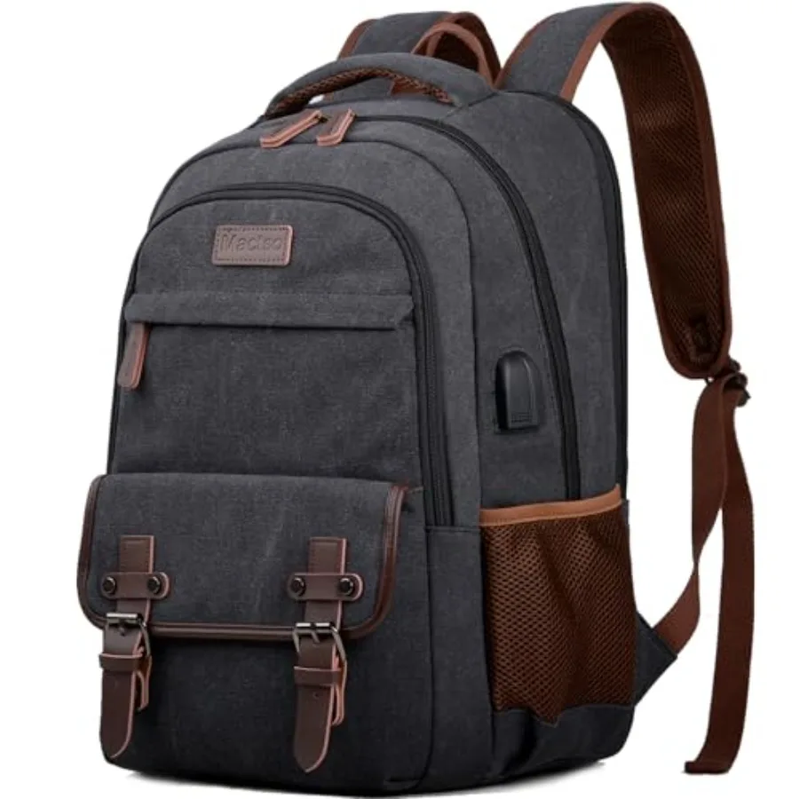 Canvas Travel Laptop Backpack for Men Women, Business Work Rucksack College Computer Bag Fits Notebook, Bookbag with USB Chargi
Canvas Travel Laptop Backpack for Men Women, Business Work Rucksack College Computer Bag Fits Notebook, Bookbag with USB Chargi