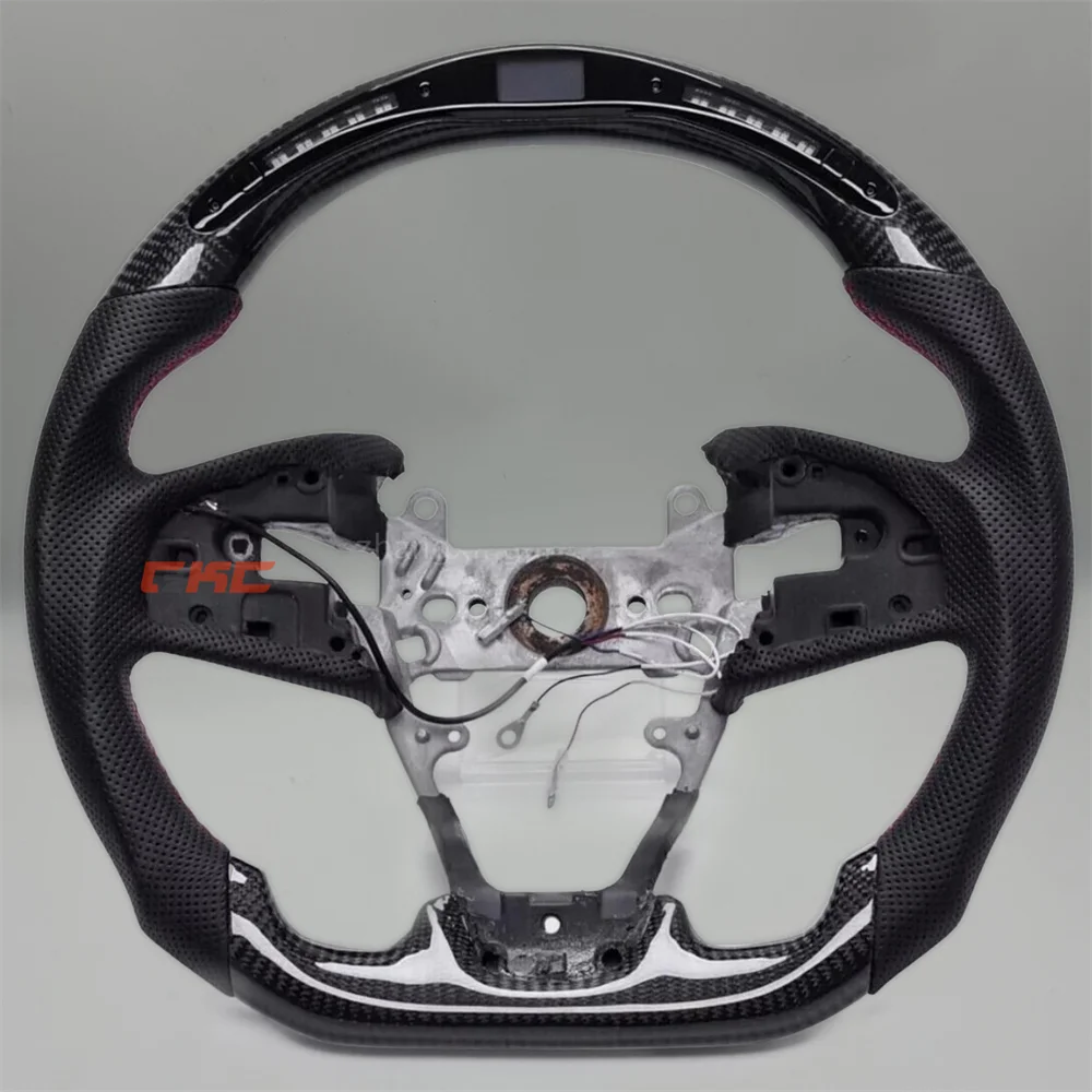 Customized Black Carbon Fiber LED Leather red stitch Steering Wheel for Honda Civic 2016 2017 2018 2019 2020 2021
Customized Black Carbon Fiber LED Leather red stitch Steering Wheel for Honda Civic 2016 2017 2018 2019 2020 2021
