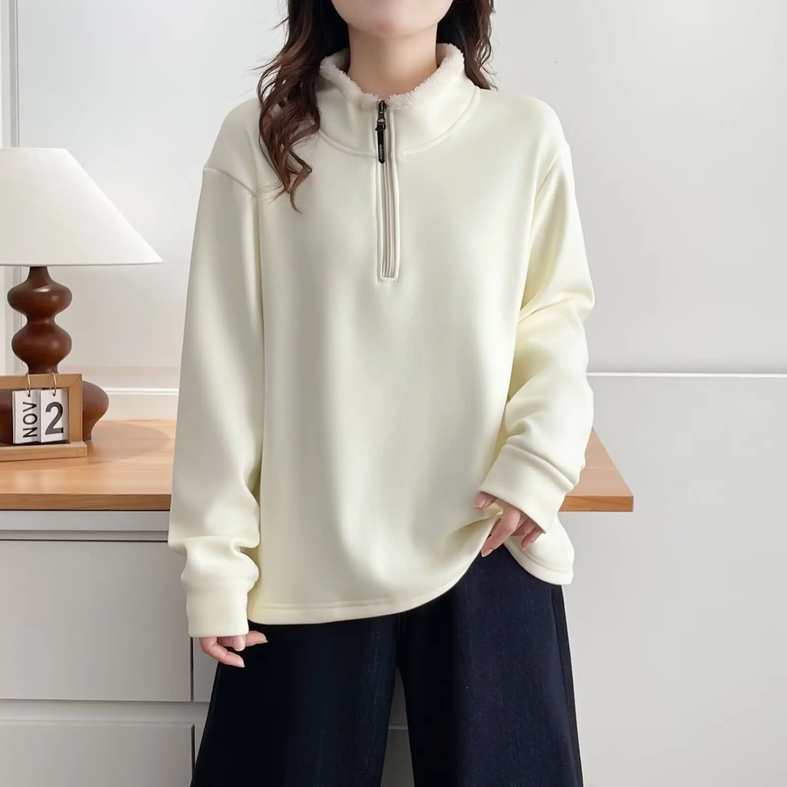 XXXXL Fashion Plus Size Woman Clothing Sweatshirts Winter Of 2025 Casual Zipper Collar And Fleece Warm Hoodies 112
XXXXL Fashion Plus Size Woman Clothing Sweatshirts Winter Of 2025 Casual Zipper Collar And Fleece Warm Hoodies 112