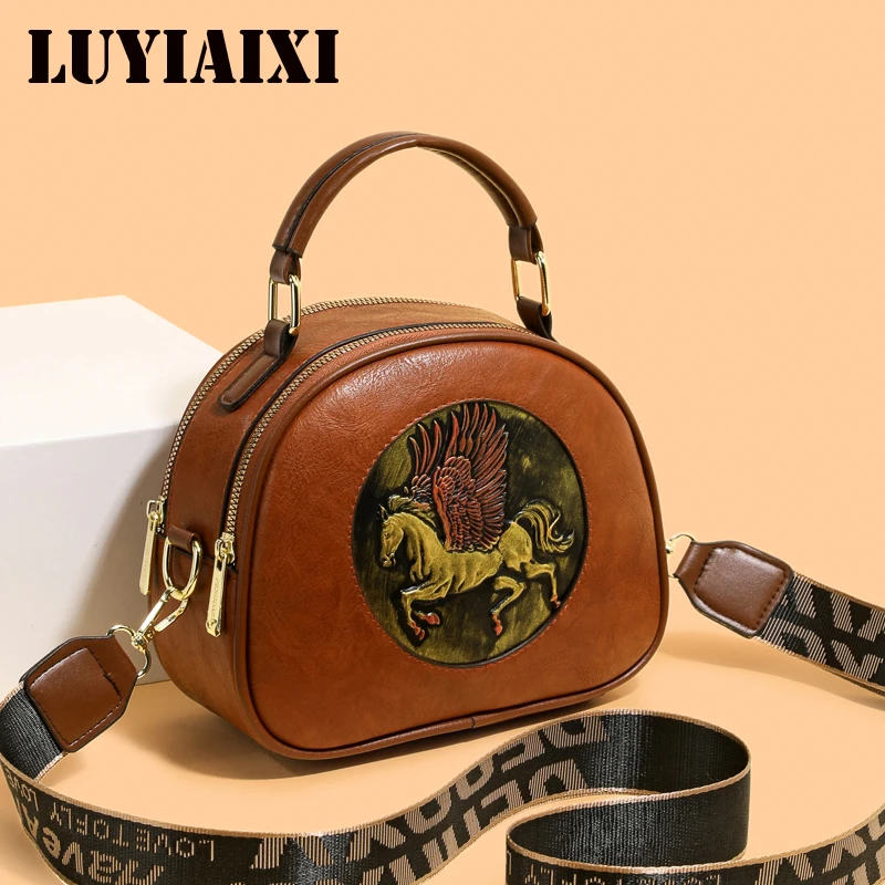 Vintage Handbag Women Shoulder Bag Luxurious Designer Round Bag High-quality Gift Embossed Printed Crossbody Purse for New Women
Vintage Handbag Women Shoulder Bag Luxurious Designer Round Bag High-quality Gift Embossed Printed Crossbody Purse for New Women