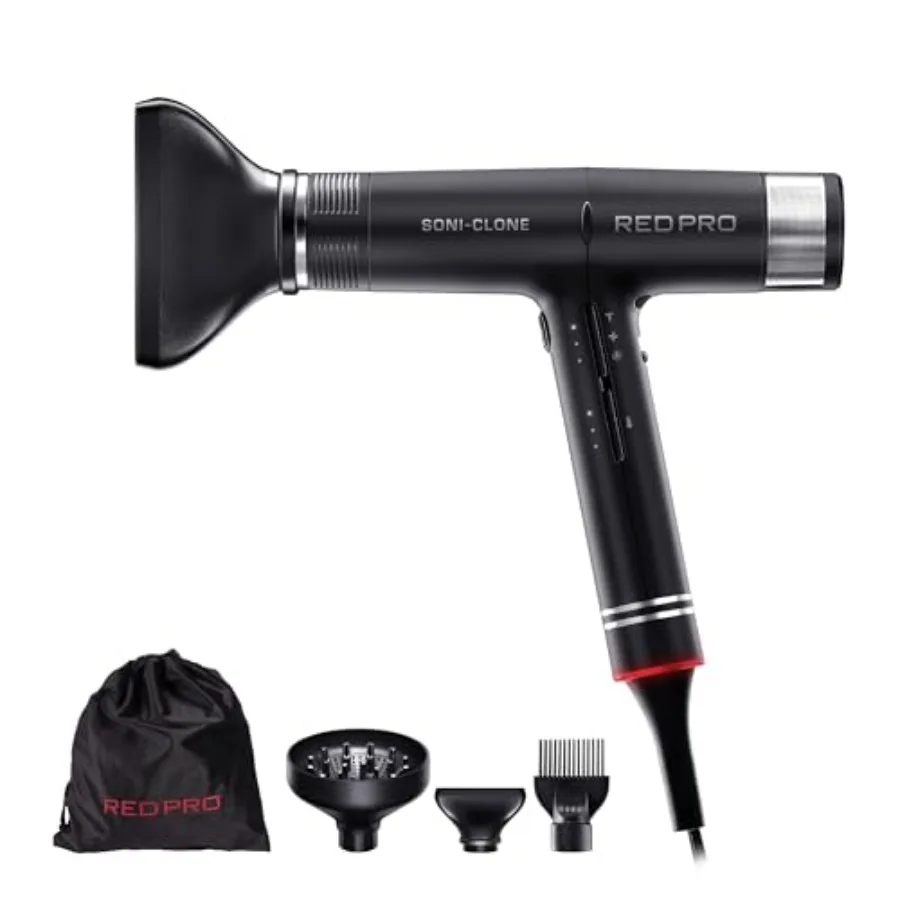 RED Pro Hair Dryer Soni-Clone 110, 000 RPM High Speed BLDC Motor Dryer, Strong Air Flow for Fast Drying, Lightweight with Luxur
RED Pro Hair Dryer Soni-Clone 110, 000 RPM High Speed BLDC Motor Dryer, Strong Air Flow for Fast Drying, Lightweight with Luxur