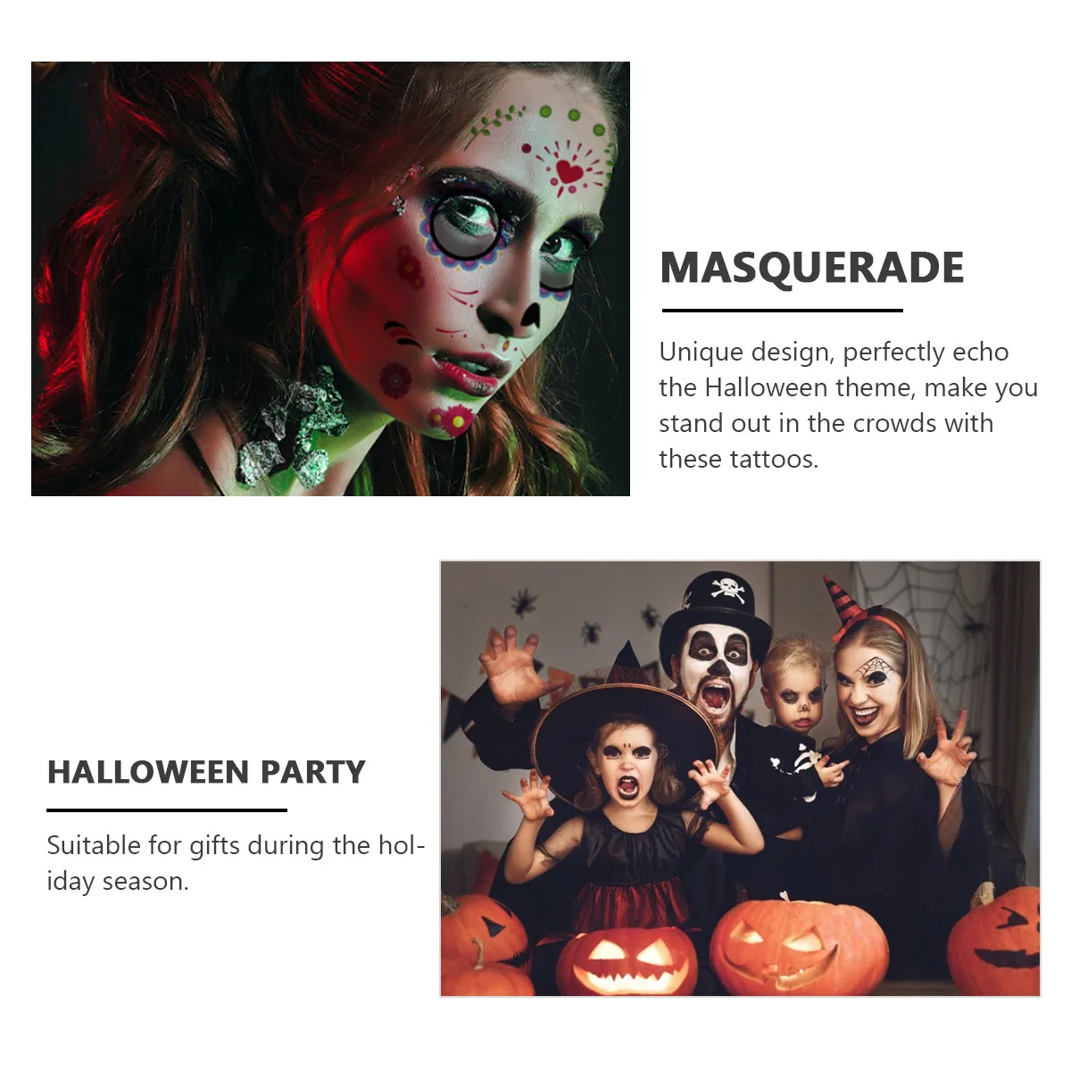 Halloween Face Decals Skull Stickers Skull Decals Face Tattoos Stickers
Halloween Face Decals Skull Stickers Skull Decals Face Tattoos Stickers
