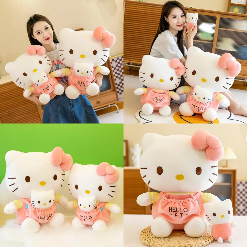 53 см Sanrio Kawaii Mother and Baby KT Cat Hello Kitty плюшевая игрушка милая мягкая кукла мультяшная приятная подушка для детей подарок на день рождения
53 см Sanrio Kawaii Mother and Baby KT Cat Hello Kitty плюшевая игрушка милая мягкая кукла мультяшная приятная подушка для детей подарок на день рождения