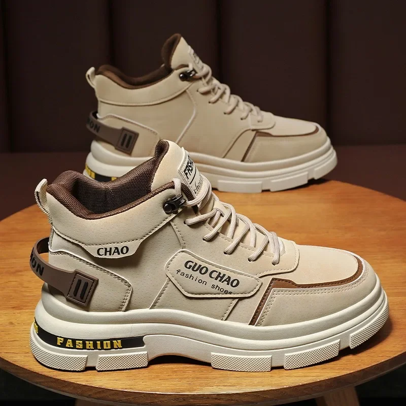 Fashion Cowboy Work Shoes Trend Versatiled Hombres Men Casual Sneakers High Quality Comfortable High Top Ankle Boots Chelsea
Fashion Cowboy Work Shoes Trend Versatiled Hombres Men Casual Sneakers High Quality Comfortable High Top Ankle Boots Chelsea