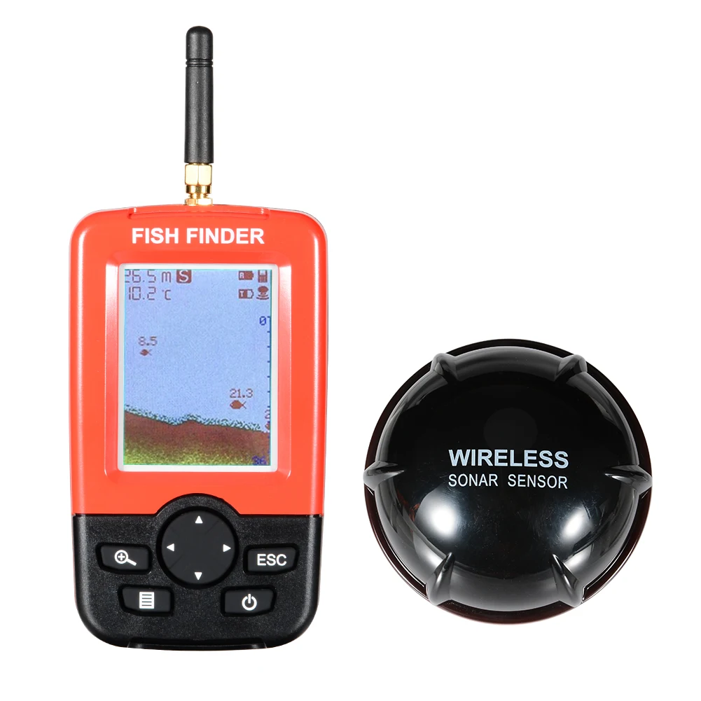 Portable Smart Portable Fish Finder with Wireless Sonar Sensor Sounder for Lake Sea Fishing Finders
Portable Smart Portable Fish Finder with Wireless Sonar Sensor Sounder for Lake Sea Fishing Finders