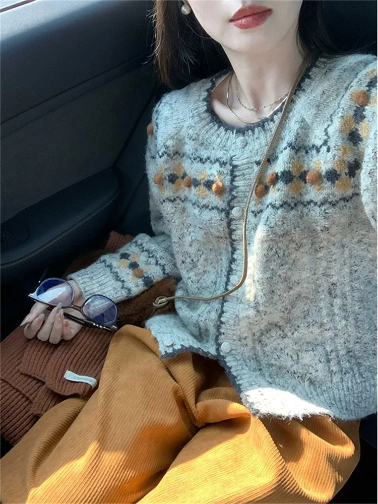 Soft Cozy Knitted Sweater Jaet Salt System Faion Set Women's Long Pants Spring Collection Casual Sle round Ne Button ...
Soft Cozy Knitted Sweater Jaet Salt System Faion Set Women's Long Pants Spring Collection Casual Sle round Ne Button ...