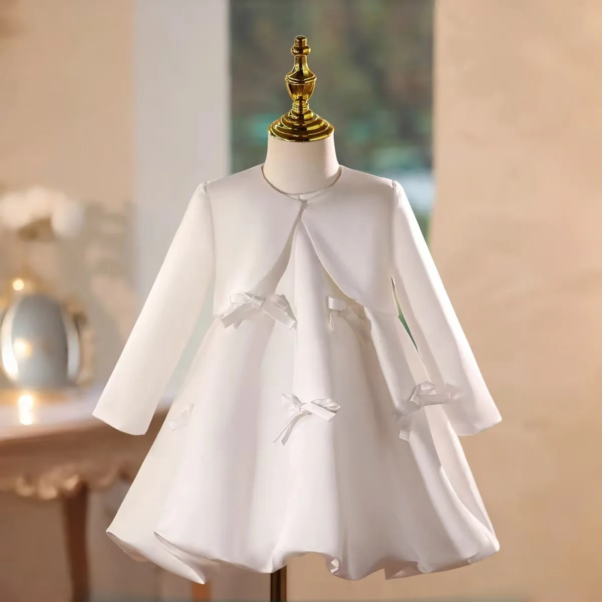 Jill Wish M185 Elegant White Princess Baby Flower Girl Dress Long Sleeve Birthday Wedding Party Evening Pageant Gown for Kids
Jill Wish M185 Elegant White Princess Baby Flower Girl Dress Long Sleeve Birthday Wedding Party Evening Pageant Gown for Kids