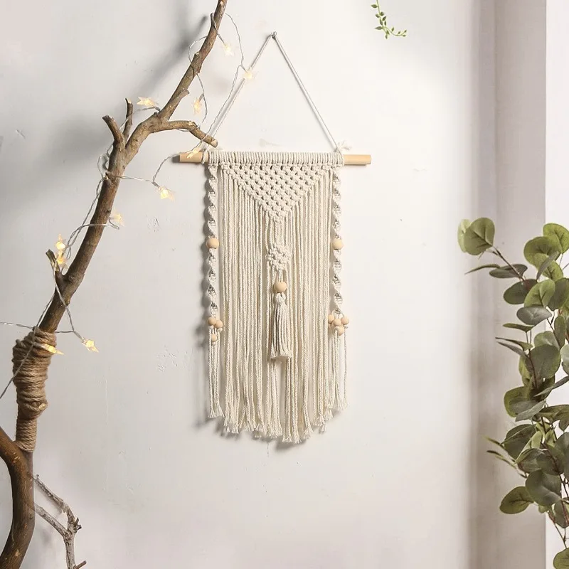 Bohemian Wall Decoration Tapestry,Hand-woven Cotton Rope with Fringe V-shaped Bohemian Wall Decoration,Home Decor Wall Hanging
Bohemian Wall Decoration Tapestry,Hand-woven Cotton Rope with Fringe V-shaped Bohemian Wall Decoration,Home Decor Wall Hanging