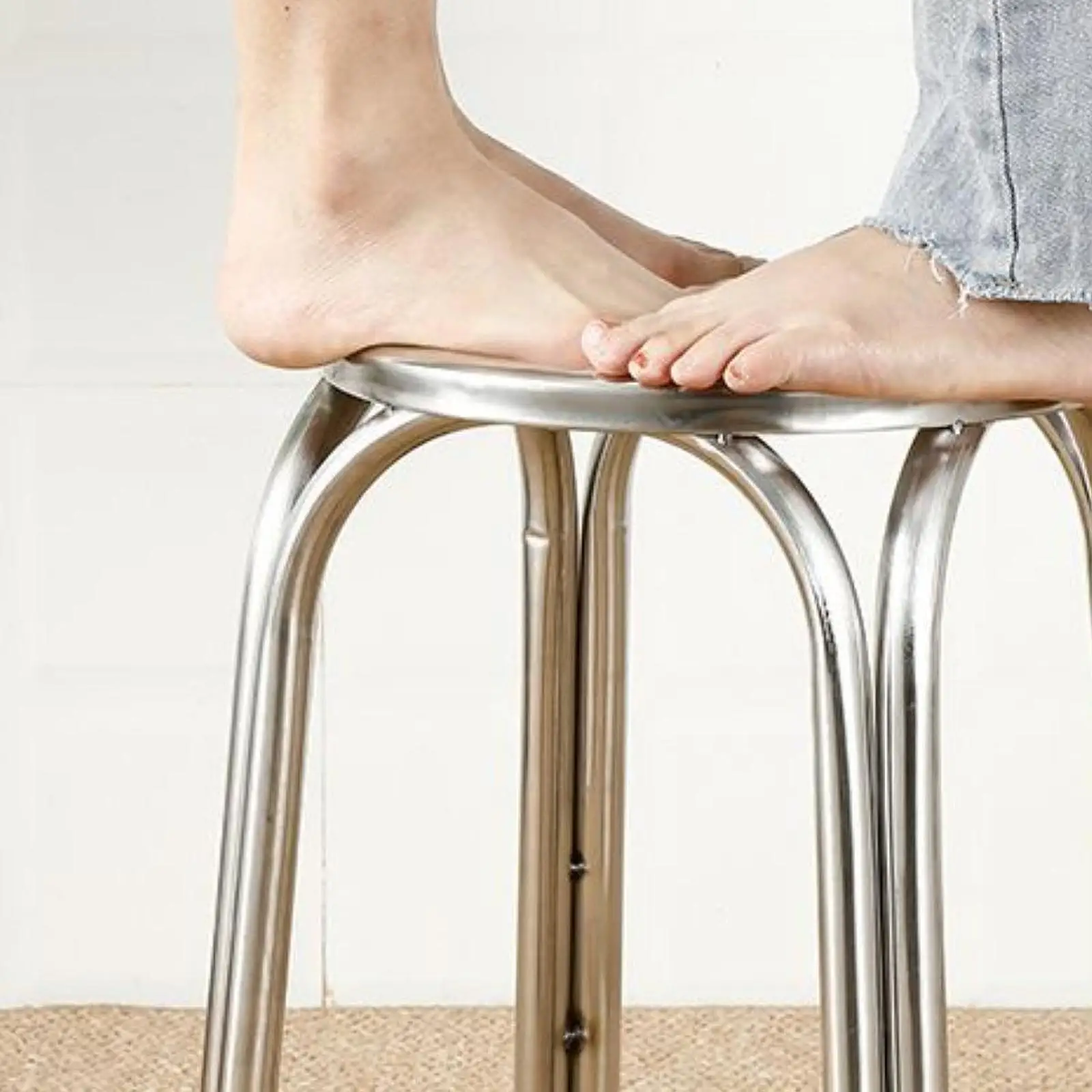 2x Small Stools Stainless Steel Metal Kids Sofa Benches Compact Foot Rest
2x Small Stools Stainless Steel Metal Kids Sofa Benches Compact Foot Rest