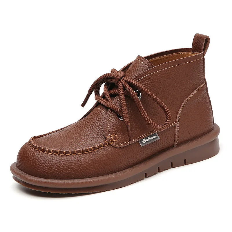 Genuine Leather Ankle Boots for Women Autumn Winter Platform High Top Sneakers Ladies Casual Sports Bootie Warm Shoes
Genuine Leather Ankle Boots for Women Autumn Winter Platform High Top Sneakers Ladies Casual Sports Bootie Warm Shoes
