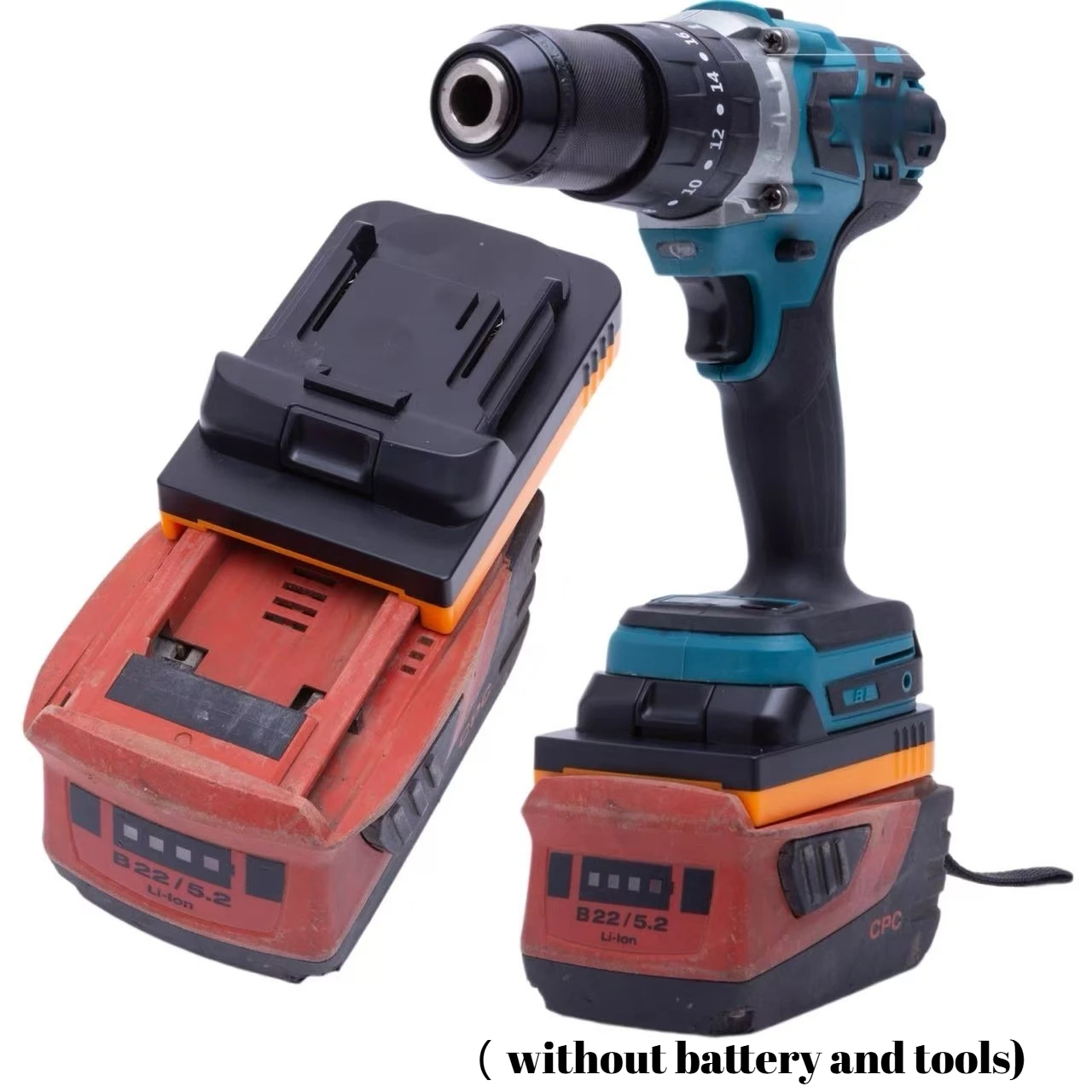 Converter Adapter For HILIT 22V Battery Convert to To MAKITA 18V Cordles Tool Converter(without battery and tools)
Converter Adapter For HILIT 22V Battery Convert to To MAKITA 18V Cordles Tool Converter(without battery and tools)