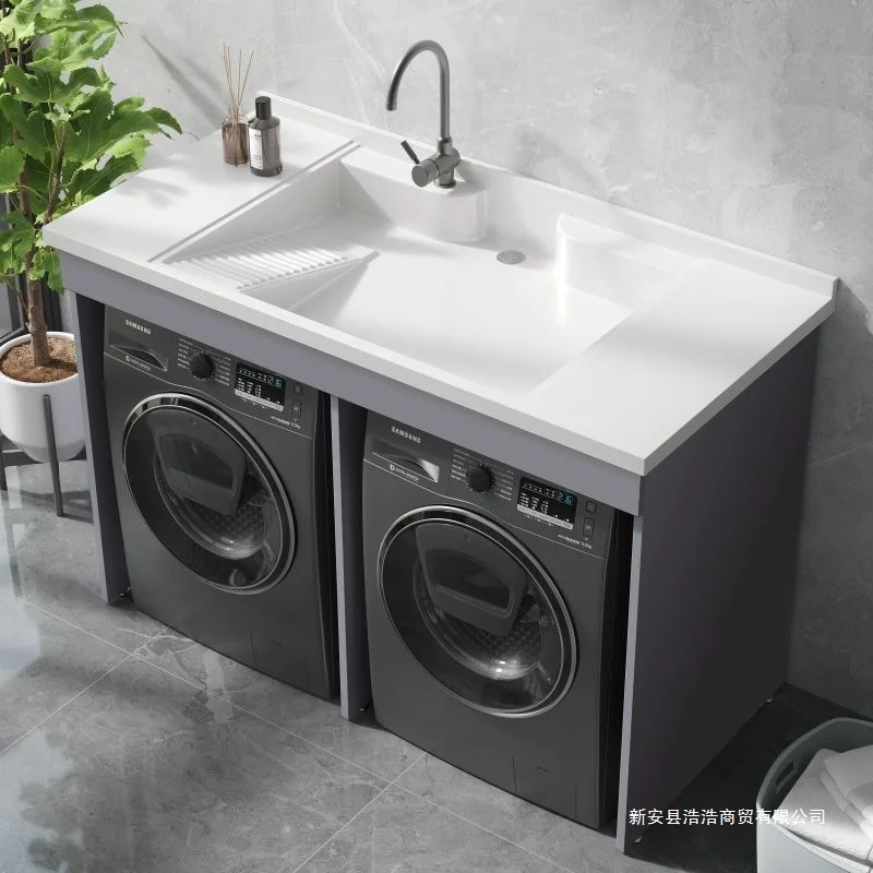 Honeycomb aluminum balcony double washing machine integrated cabinet combined washing and drying machine flat quartz stone large
Honeycomb aluminum balcony double washing machine integrated cabinet combined washing and drying machine flat quartz stone large