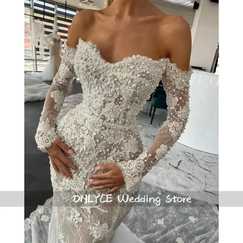 Customized Sexy Mermaid Wedding Dresses Sweetheart Beads Appliques Lace Bridal Gowns Made Sweep Train Vestidos De Novia
Customized Sexy Mermaid Wedding Dresses Sweetheart Beads Appliques Lace Bridal Gowns Made Sweep Train Vestidos De Novia