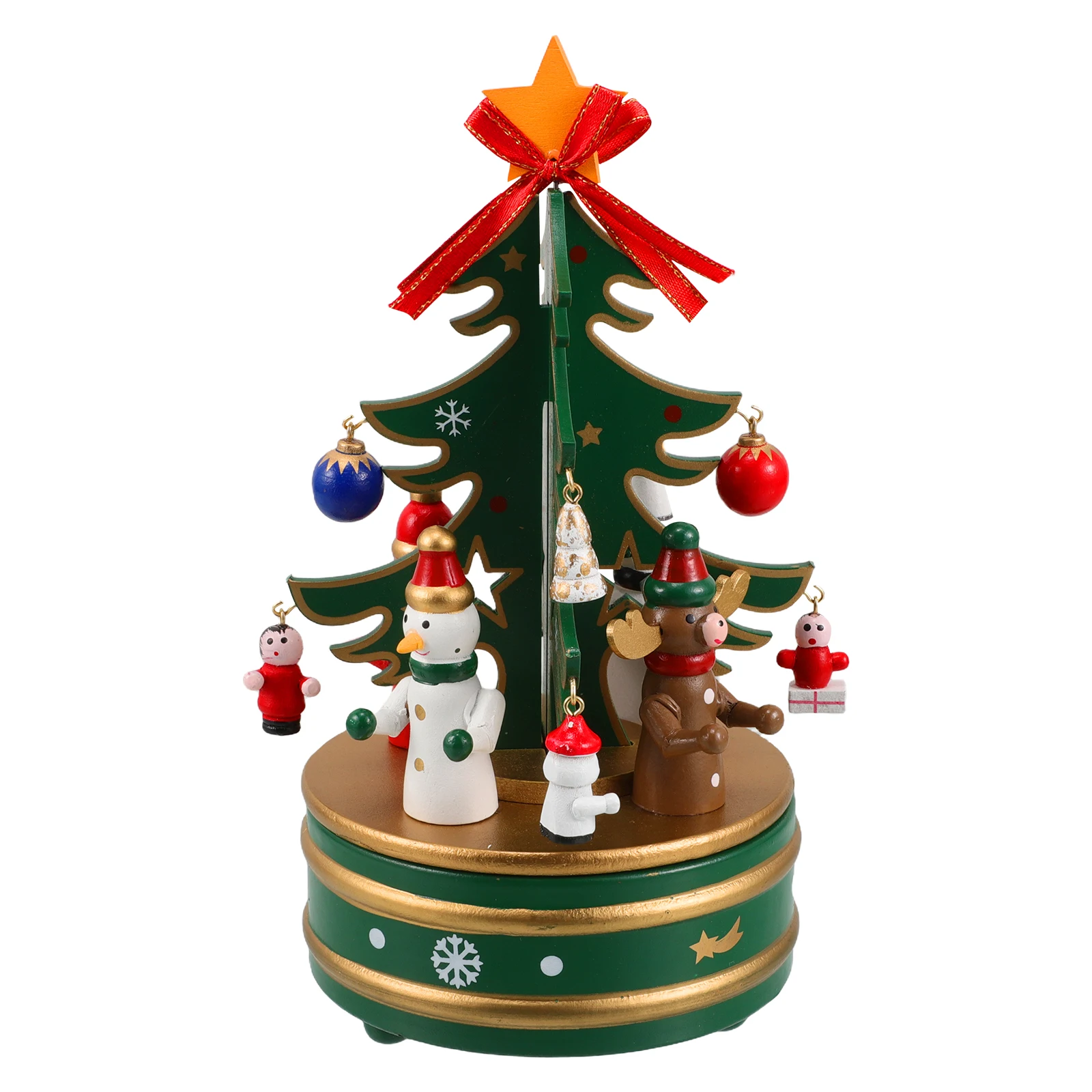 1pc Christmas Tree Musical Box Wooden Decoration Desktop Rotating Melody Gift Ornament For Kids Friends Holiday
1pc Christmas Tree Musical Box Wooden Decoration Desktop Rotating Melody Gift Ornament For Kids Friends Holiday
