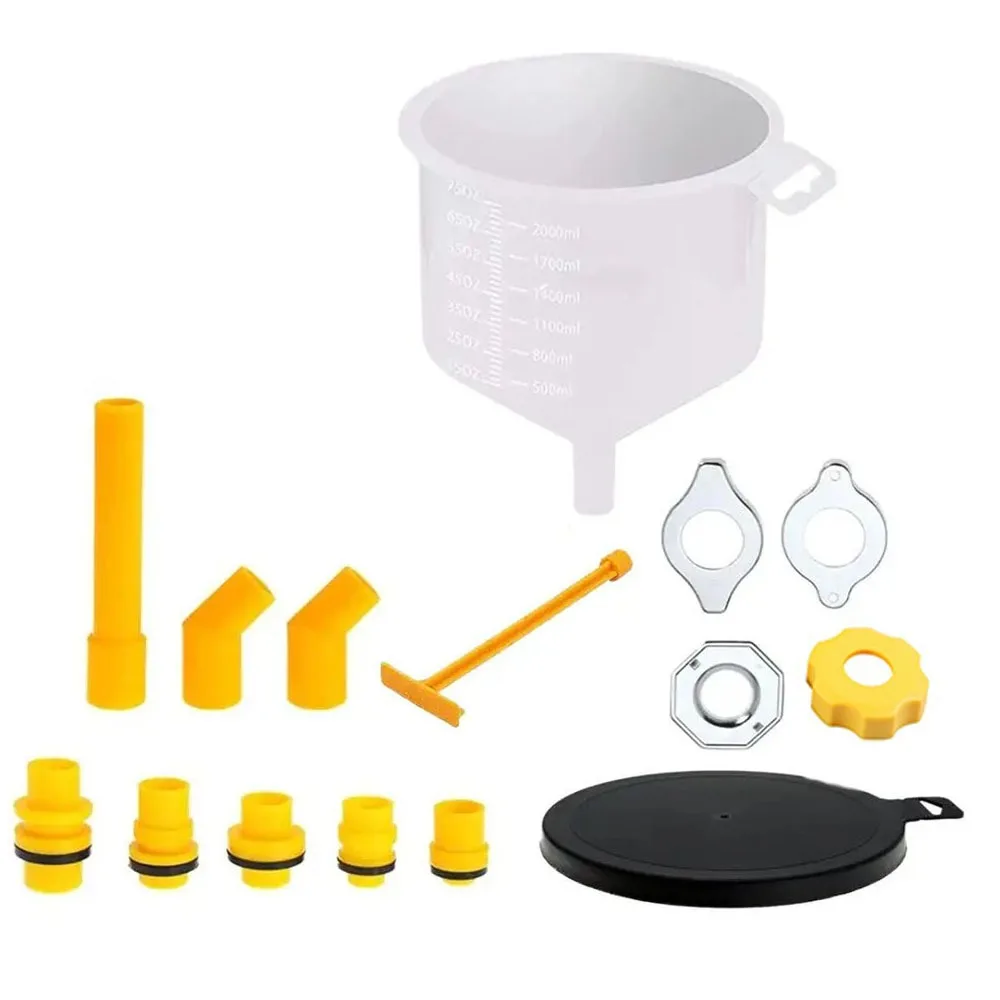 15Pcs/Set Spill Proof Car Antifreeze Funnel Universal Fit Pour Oil Tool Radiator Filling Tool Plastic Burping Kit
15Pcs/Set Spill Proof Car Antifreeze Funnel Universal Fit Pour Oil Tool Radiator Filling Tool Plastic Burping Kit
