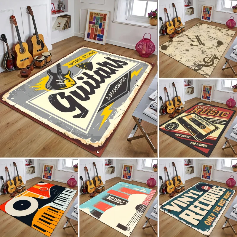 Vintage Guitar Carpets for Living Room Decoration Rug Bedroom Bedside Floor Mat Non Slip Washable Home Porch Entrance Doormat
Vintage Guitar Carpets for Living Room Decoration Rug Bedroom Bedside Floor Mat Non Slip Washable Home Porch Entrance Doormat
