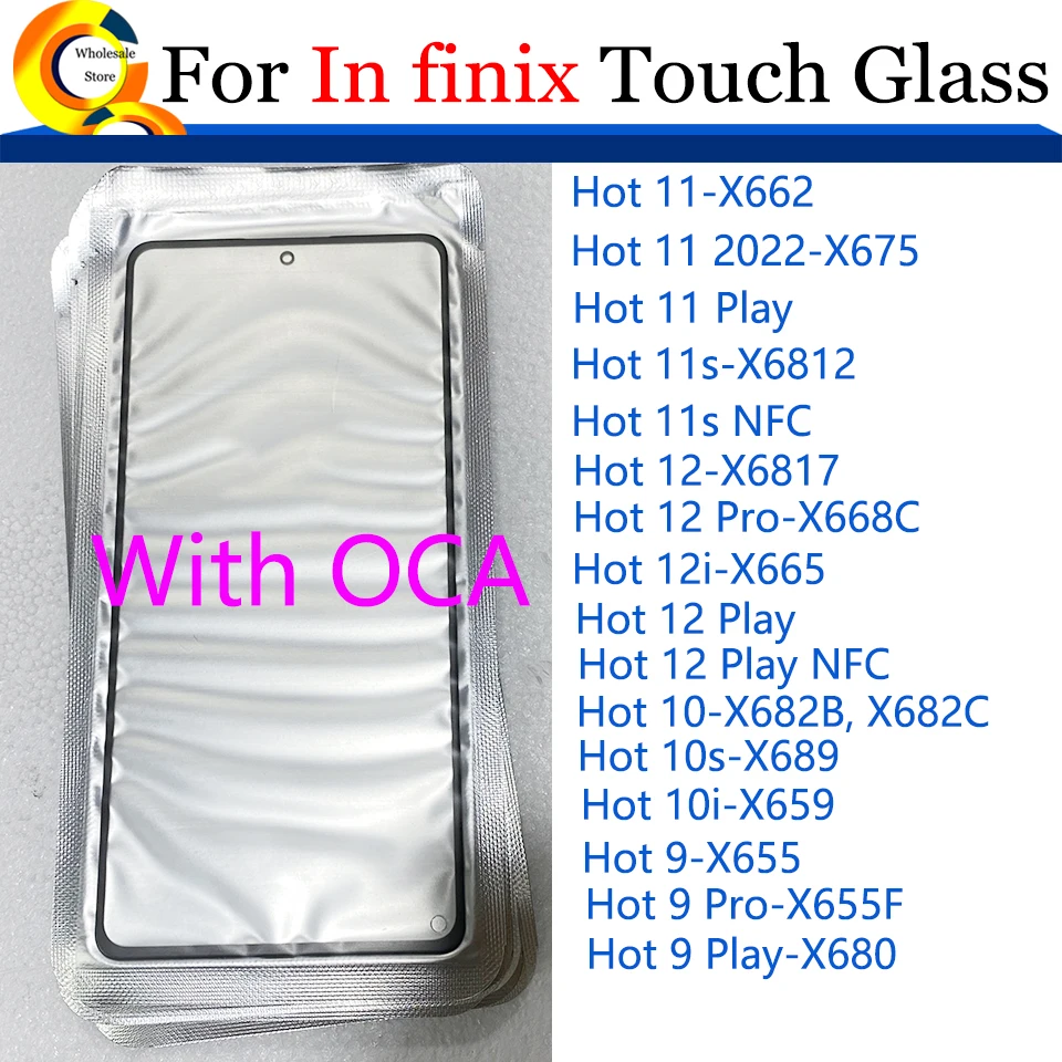 10Pcs\Lot LCD Front Glass For For Infinix Hot 11 2022 9 11s 10s 10i12i 12 Play NfC Pro Touch Screen Glass
10Pcs\Lot LCD Front Glass For For Infinix Hot 11 2022 9 11s 10s 10i12i 12 Play NfC Pro Touch Screen Glass