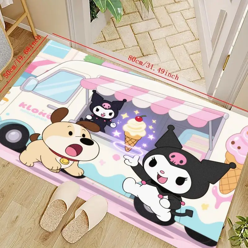 1PC Kawaii Kuromi & Puppy Dog Ice Cream Truck Cartoon Floor Mat, Soft Non-Slip Anime Sanrio Character Area Rug for Living Room B
1PC Kawaii Kuromi & Puppy Dog Ice Cream Truck Cartoon Floor Mat, Soft Non-Slip Anime Sanrio Character Area Rug for Living Room B