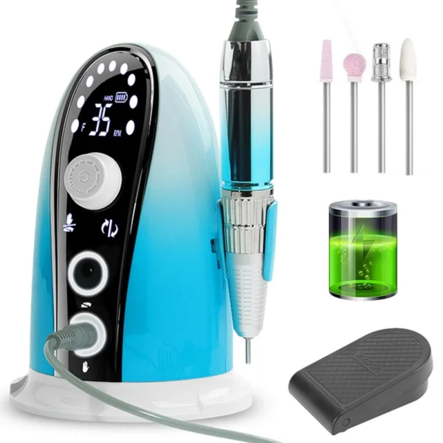 Portable E File Rechargeable Manicure Machine Electric Nail Sander 35000RPM Nail Drill for Nails Salon Drill Bits Set 8-10 Hours
Portable E File Rechargeable Manicure Machine Electric Nail Sander 35000RPM Nail Drill for Nails Salon Drill Bits Set 8-10 Hours