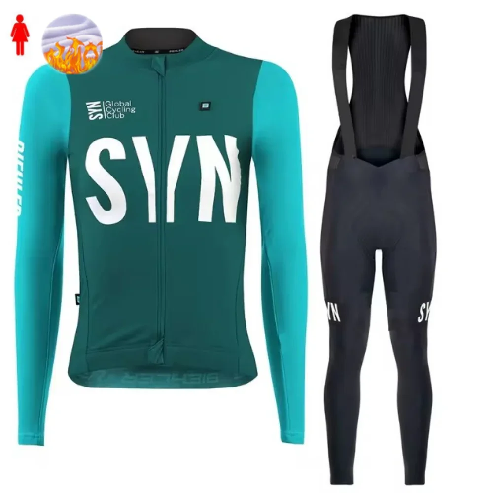 SYN Winter Fleece Cycling Jersey Set women Mountian Bicycle Clothes Wear Ropa Ciclismo Racing Bike Clothing Suit Long Sleeve Top
SYN Winter Fleece Cycling Jersey Set women Mountian Bicycle Clothes Wear Ropa Ciclismo Racing Bike Clothing Suit Long Sleeve Top