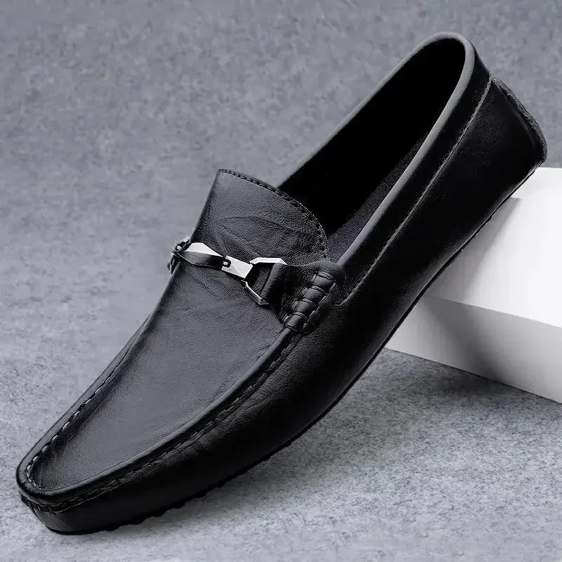 Casual Leather Shoes Men's Business Formal Wear 2024 Summer New Breathable Leather Moccasins
Casual Leather Shoes Men's Business Formal Wear 2024 Summer New Breathable Leather Moccasins
