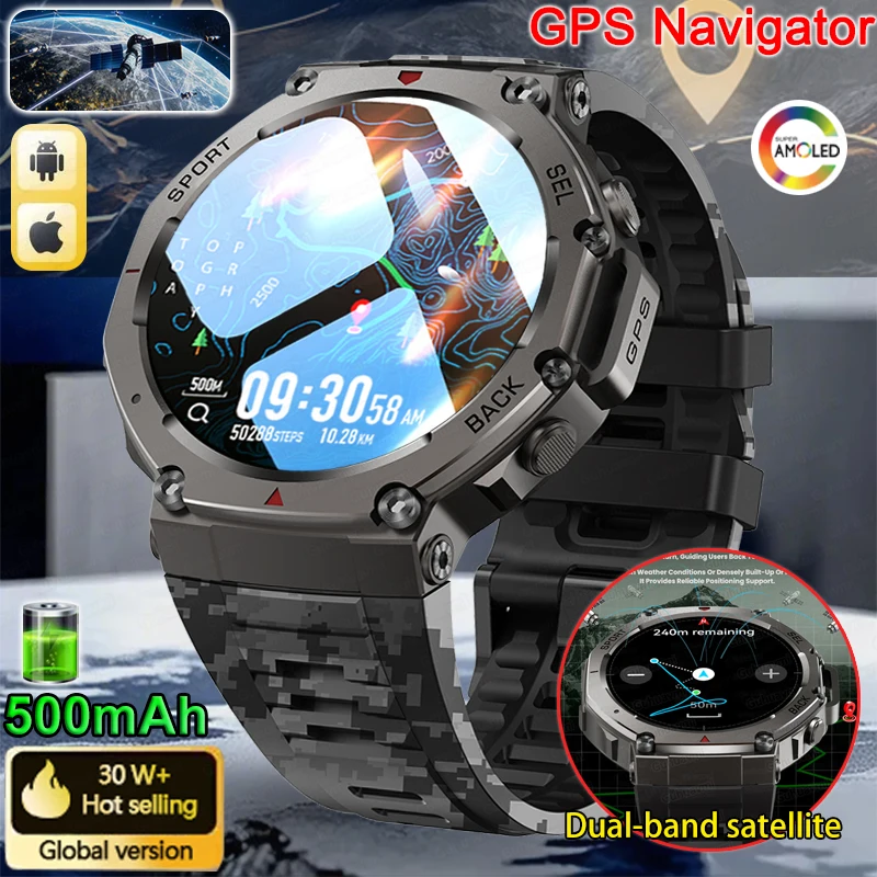 For Huawei Military Bluetooth Call Smart Watch Built-in GPS Compass Barometric Altimeter 10ATM Waterproof Sports Smartwatch Men
For Huawei Military Bluetooth Call Smart Watch Built-in GPS Compass Barometric Altimeter 10ATM Waterproof Sports Smartwatch Men