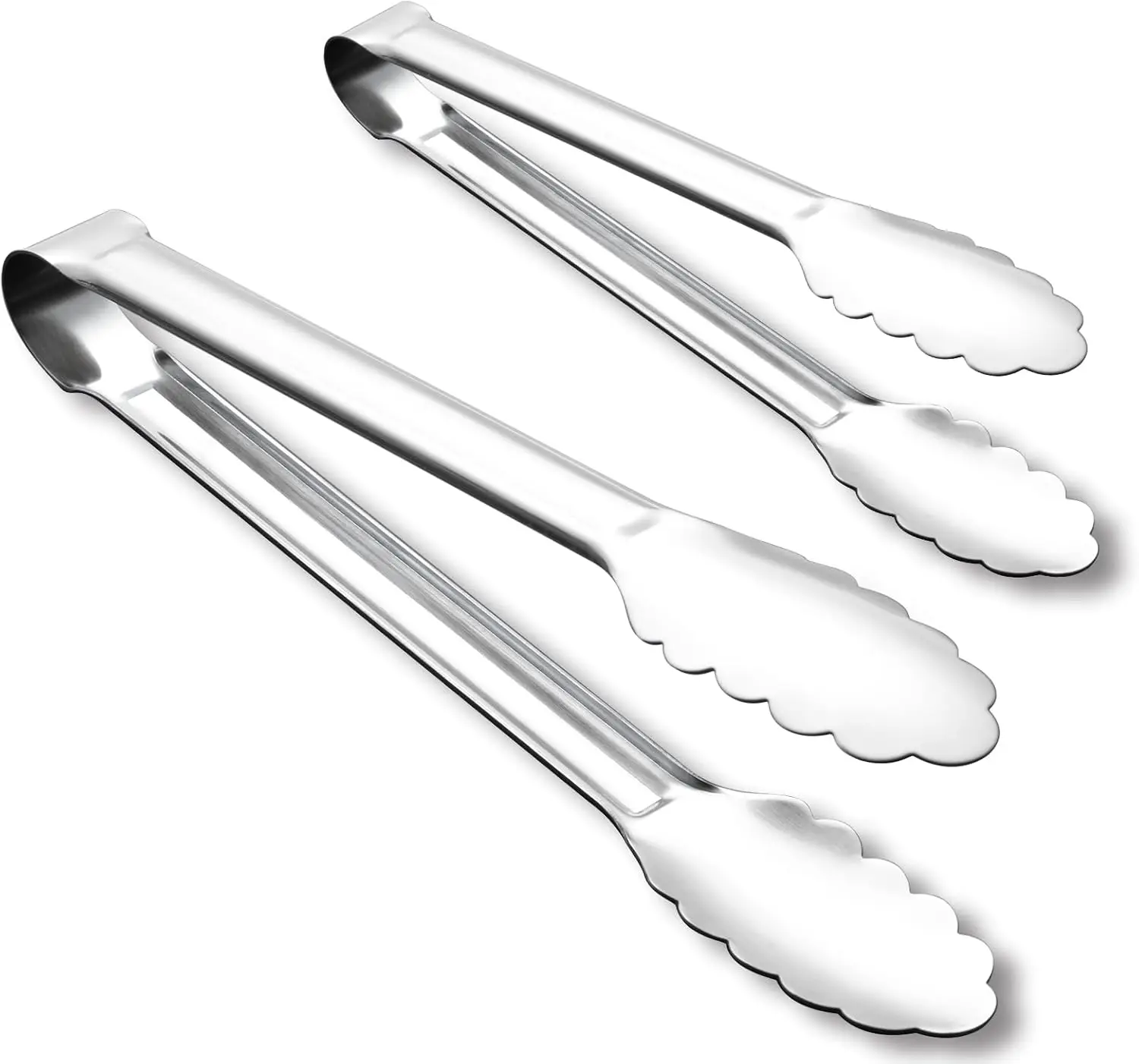 Stainless Steel Tongs for Cooking, 9" & 12" Kitchen Tongs Set, Heat Resistant, Dishwasher Safe, One-Piece Design
Stainless Steel Tongs for Cooking, 9" & 12" Kitchen Tongs Set, Heat Resistant, Dishwasher Safe, One-Piece Design