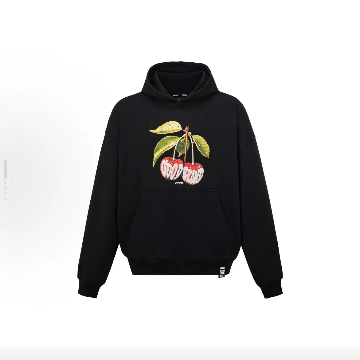 High-Quality Goodbrand Fashion GOOD Cherry Print Beaded Premium Hoodie for Men and Women
High-Quality Goodbrand Fashion GOOD Cherry Print Beaded Premium Hoodie for Men and Women