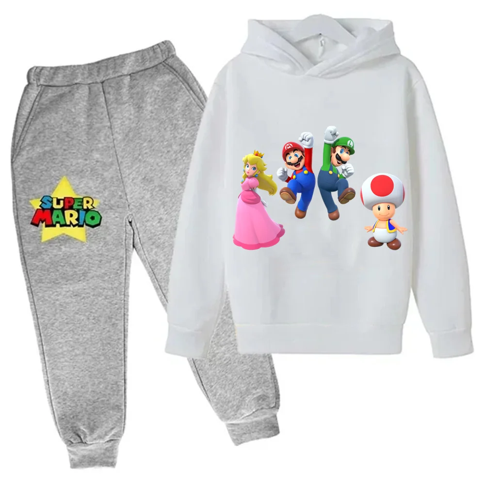 Kids Super Mario Bros Boy Girl Hoodie Suit Spring Autumn Kids Hooded Sportswear Setspants Boys Clothes 2-14 Years Children's
Kids Super Mario Bros Boy Girl Hoodie Suit Spring Autumn Kids Hooded Sportswear Setspants Boys Clothes 2-14 Years Children's