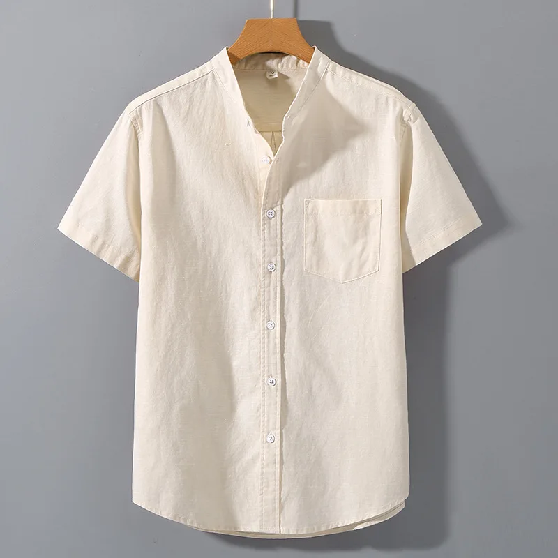 2023 Men's Summer Linen Shirt Short Sleeve Thin Loose Retro Casual Cotton Linen Shirt
2023 Men's Summer Linen Shirt Short Sleeve Thin Loose Retro Casual Cotton Linen Shirt