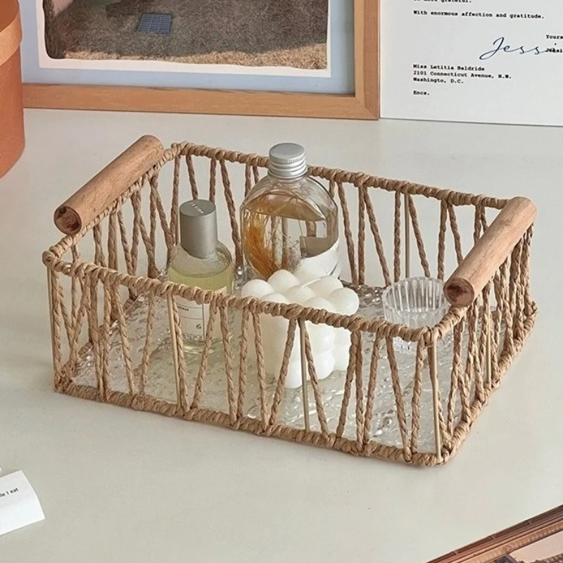 Тканые корзины для хранения, настольный органайзер, корзина, украшение, портативная корзина с фруктами, простые коробки для хранения в гостиной, предметы организации
Тканые корзины для хранения, настольный органайзер, корзина, украшение, портативная корзина с фруктами, простые коробки для хранения в гостиной, предметы организации