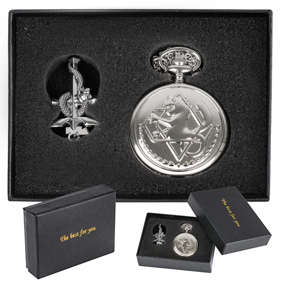 Fullmetal Alchemist High Grade Gifts Sets Pocket Watch Cosplay Japan Anime Necklace Clock Accessories With Box CF1217
Fullmetal Alchemist High Grade Gifts Sets Pocket Watch Cosplay Japan Anime Necklace Clock Accessories With Box CF1217