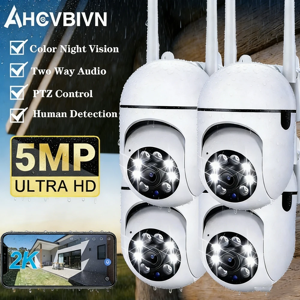 2.4G 5MP WiFi PTZ Camera Indoor Security Wifi Camera Motion Detection Auto Tracking Two Way Audio Surveillance Cam
2.4G 5MP WiFi PTZ Camera Indoor Security Wifi Camera Motion Detection Auto Tracking Two Way Audio Surveillance Cam