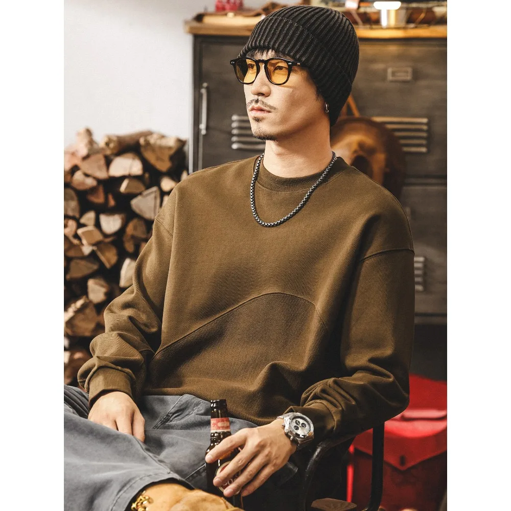 Retro heavyweight hoodie men's autumn trend loose and casual plus-size top men's spring and autumn long-sleeved T-shirt
Retro heavyweight hoodie men's autumn trend loose and casual plus-size top men's spring and autumn long-sleeved T-shirt