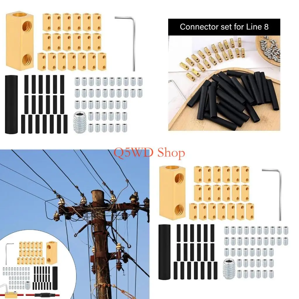 Q5WD 20Pcs Quick Wiring Connection Terminals with Shrink Tube 8 Gauge Wire Connectors
Q5WD 20Pcs Quick Wiring Connection Terminals with Shrink Tube 8 Gauge Wire Connectors