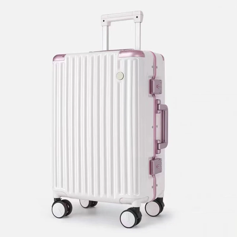 Чемодан с паролем на алюминиевой раме с тихими колесами и выдвижной ручкой, дорожный багаж большой вместимости 20–26 дюймов
Чемодан с паролем на алюминиевой раме с тихими колесами и выдвижной ручкой, дорожный багаж большой вместимости 20–26 дюймов