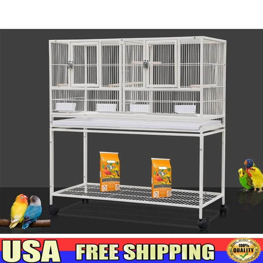 Durable Double Breeding Cage Rolling Avian Flight Cage Center Divider Nest Doors Feeder Cups Easy Cleaning Perches Heavy Duty
Durable Double Breeding Cage Rolling Avian Flight Cage Center Divider Nest Doors Feeder Cups Easy Cleaning Perches Heavy Duty