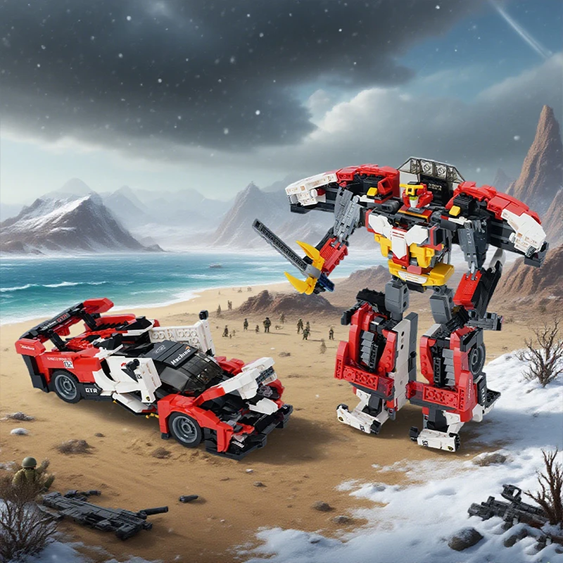 Christmas Gift Transforming Building Blocks Set,Boy Toys,Racing Car&Robot Transform,For Brick Lover/Home Decor/Parent-Kids Interact
Christmas Gift Transforming Building Blocks Set,Boy Toys,Racing Car&Robot Transform,For Brick Lover/Home Decor/Parent-Kids Interact