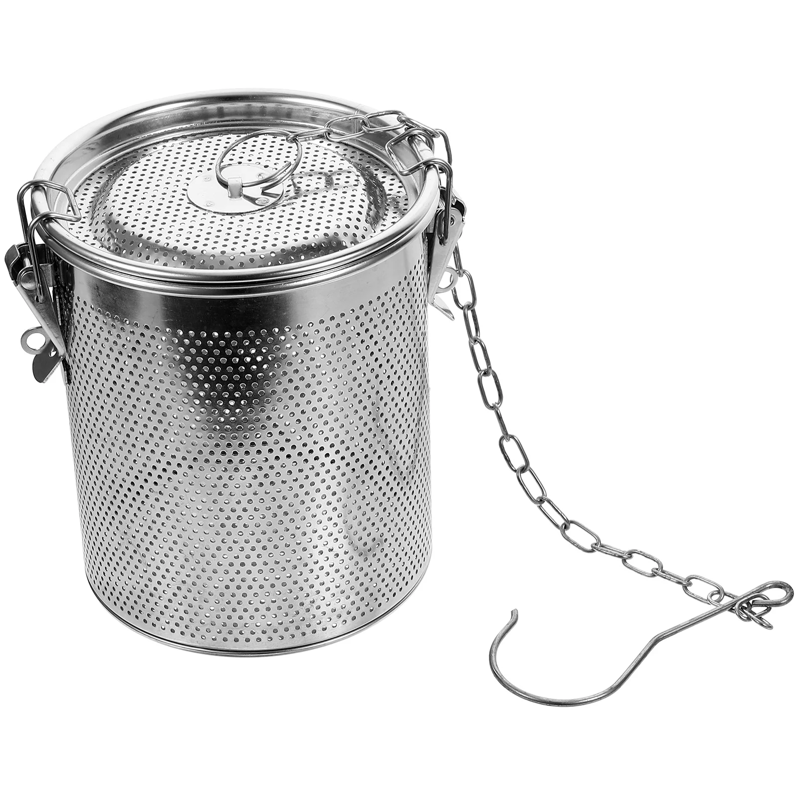 1Pcs Stainless Steel Brine Basket Kitchen Seasoning Holder Dense Hole Design Multipurpose Filter for Tea Soup Household Kitchen
1Pcs Stainless Steel Brine Basket Kitchen Seasoning Holder Dense Hole Design Multipurpose Filter for Tea Soup Household Kitchen