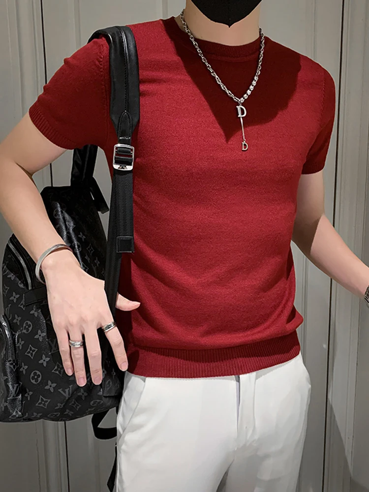 Slim Fit Knitted round Ne f Sve Men's Base irt Autumn New Sle Casual Inner Wear T-irt Sli Men's Faion
Slim Fit Knitted round Ne f Sve Men's Base irt Autumn New Sle Casual Inner Wear T-irt Sli Men's Faion