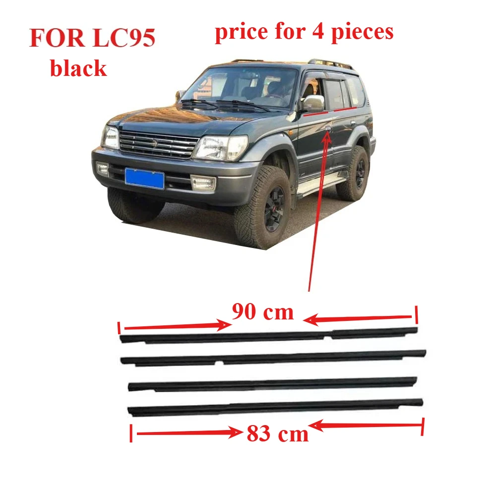 4 Pcs Black Outside Window Glass Rubber for Toyota Land Cruiser LC95 1996-2002 Weatherstrip for Glass Outer Laminate 75711-60030
4 Pcs Black Outside Window Glass Rubber for Toyota Land Cruiser LC95 1996-2002 Weatherstrip for Glass Outer Laminate 75711-60030