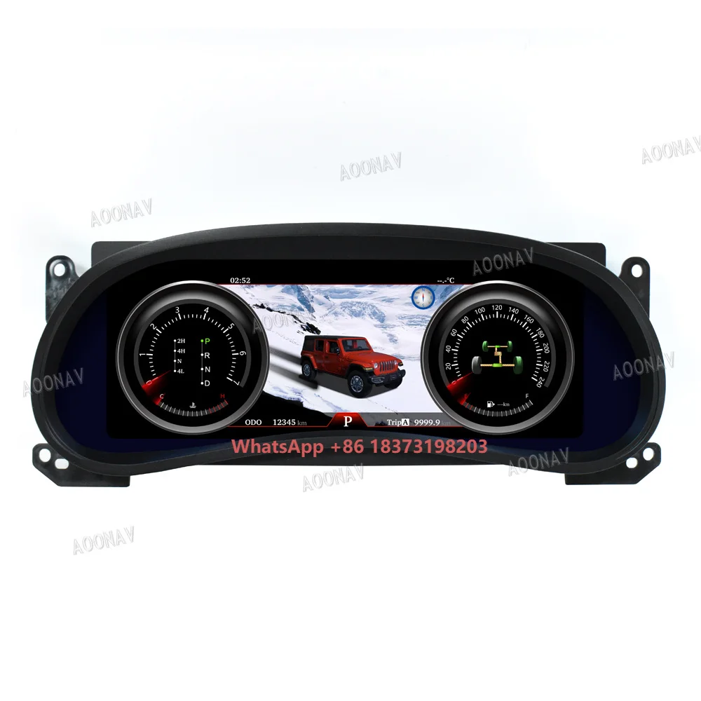 Car Digital Cluster Instrument Virtual Cockpit for Jeep Wrangler JK 2011-2017 LCD Speedometer Dashboard Display Panel Linux OS
Car Digital Cluster Instrument Virtual Cockpit for Jeep Wrangler JK 2011-2017 LCD Speedometer Dashboard Display Panel Linux OS