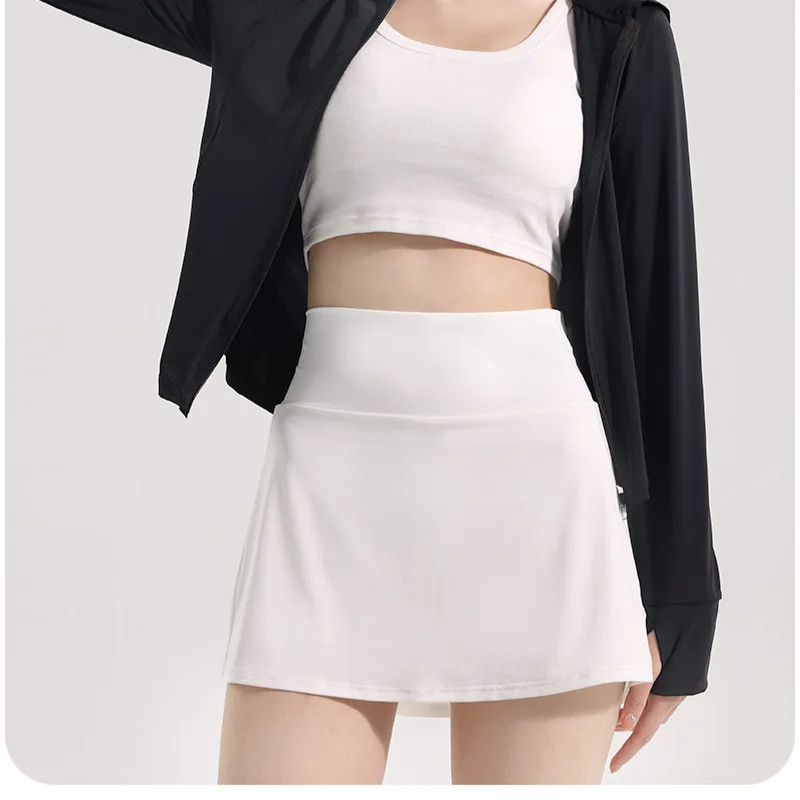 Sports Skirts for Women with Pockets Ice Silk Fitness High Waisted A-line Skirt Skinny Mini Safety Shorts Tennis Bottoms Skirts
Sports Skirts for Women with Pockets Ice Silk Fitness High Waisted A-line Skirt Skinny Mini Safety Shorts Tennis Bottoms Skirts