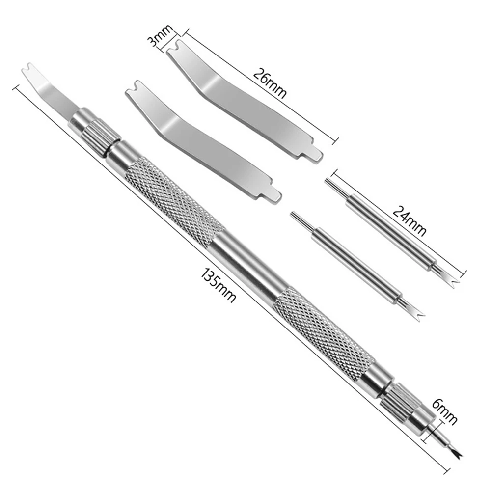 1 set Stainless Steel Spring Bars Remover Set For Jewelry Making Durable Non-Slip Design Easy Operation Complete Portable
1 set Stainless Steel Spring Bars Remover Set For Jewelry Making Durable Non-Slip Design Easy Operation Complete Portable