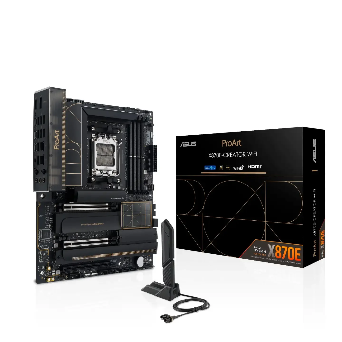ProArt X870E-CREATOR AM5 Gaming Motherboard WIFI 9000 CPU DDR5 USB 4 Port PCIE 5.0 SATA Hard Drive Interface SATA Hard Drive
ProArt X870E-CREATOR AM5 Gaming Motherboard WIFI 9000 CPU DDR5 USB 4 Port PCIE 5.0 SATA Hard Drive Interface SATA Hard Drive