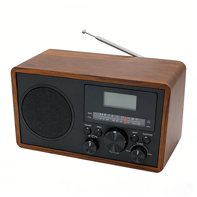 Factory Hot Sale Portable Retro Wooden Bluetooth Speaker With FM Radio / USB / TF Card / AUX / Clock
Factory Hot Sale Portable Retro Wooden Bluetooth Speaker With FM Radio / USB / TF Card / AUX / Clock