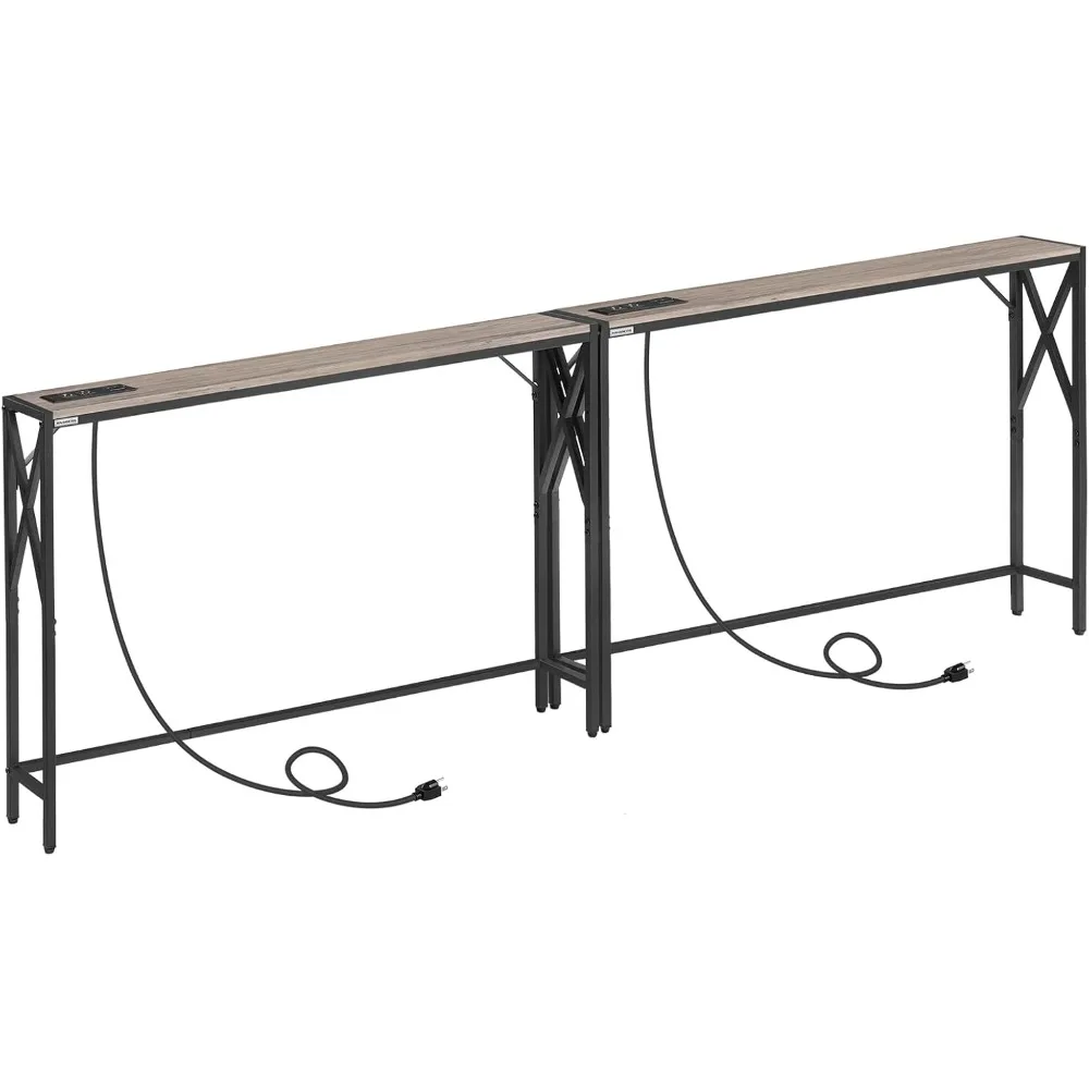 2 Pack Sofa with Charging Station, 39.4” Console , Narrow Entryway , Slim Hallway Table, Retro Couch Table,
2 Pack Sofa with Charging Station, 39.4” Console , Narrow Entryway , Slim Hallway Table, Retro Couch Table,