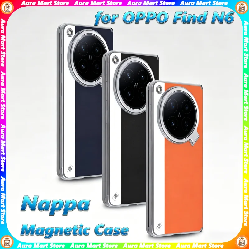 Original Magnetic Mobile Phone Case For OPPO Find N6 Leather Wireless Charging Back Cover Case for OPPO FINDN6
Original Magnetic Mobile Phone Case For OPPO Find N6 Leather Wireless Charging Back Cover Case for OPPO FINDN6