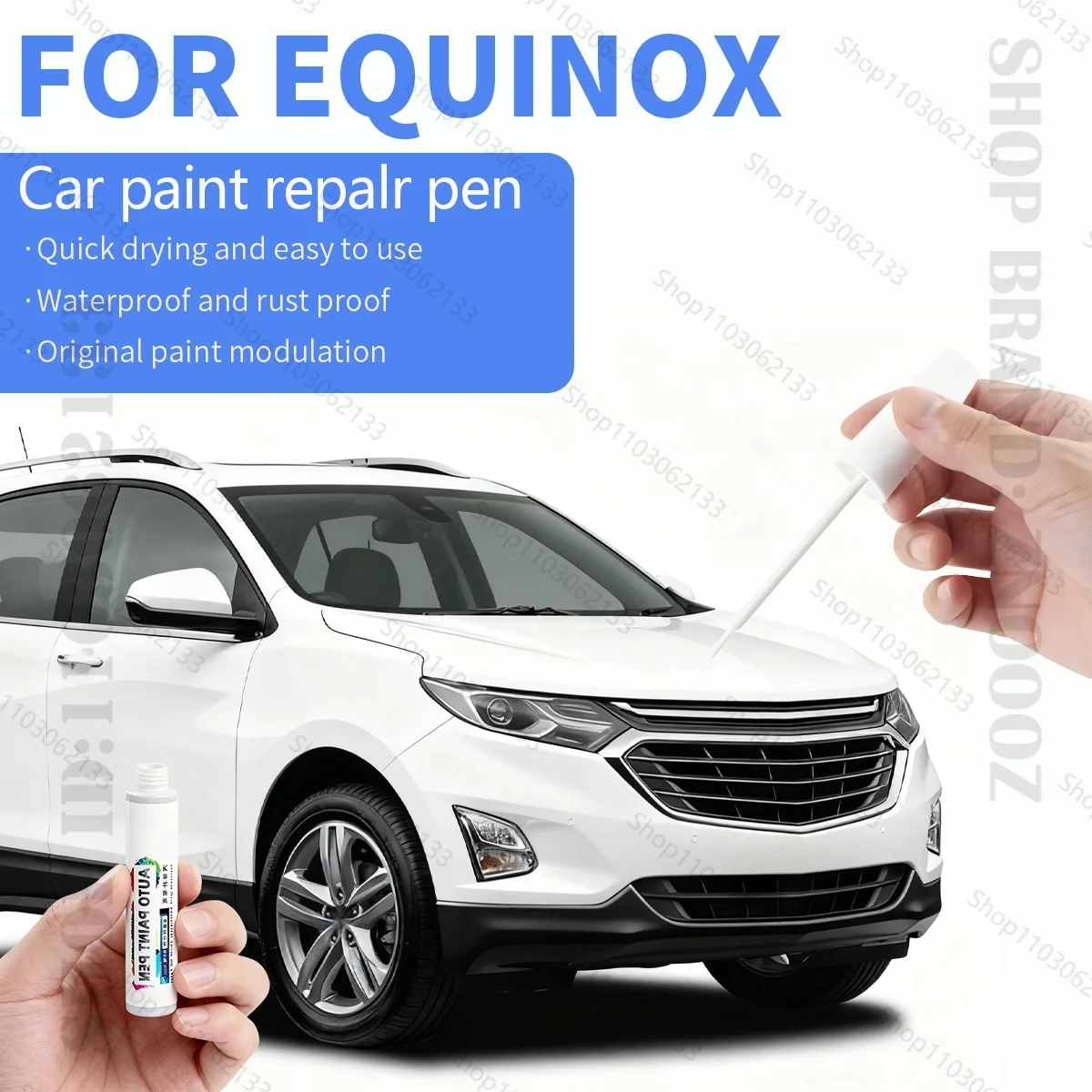 Ручка для ремонта автомобильной краски, аксессуары для ремонта царапин, серебристый, серый, белый, черный, красный, синий для Holden Equinox 2018-2020 
Ручка для ремонта автомобильной краски, аксессуары для ремонта царапин, серебристый, серый, белый, черный, красный, синий для Holden Equinox 2018-2020
